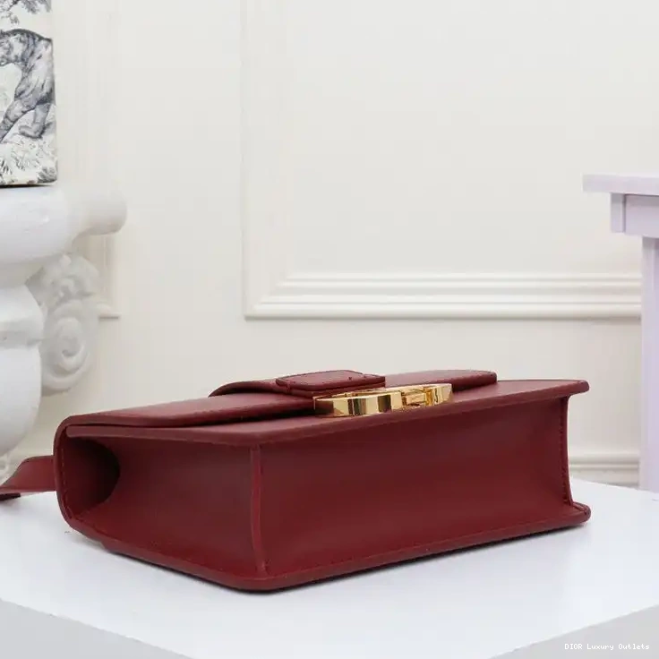 Cheap Burgundy Bag Montaigne Calfskin Box 30 Dior 0705 Luxury
